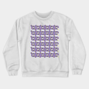 Purple and Yellow Rounded Shapes Crewneck Sweatshirt